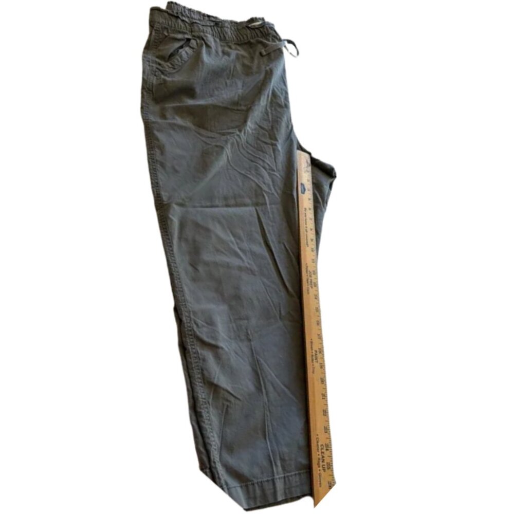 Sonoma Gray Drawstring Elastic Waist Chino Pants Women’s 2X Casual Relaxed